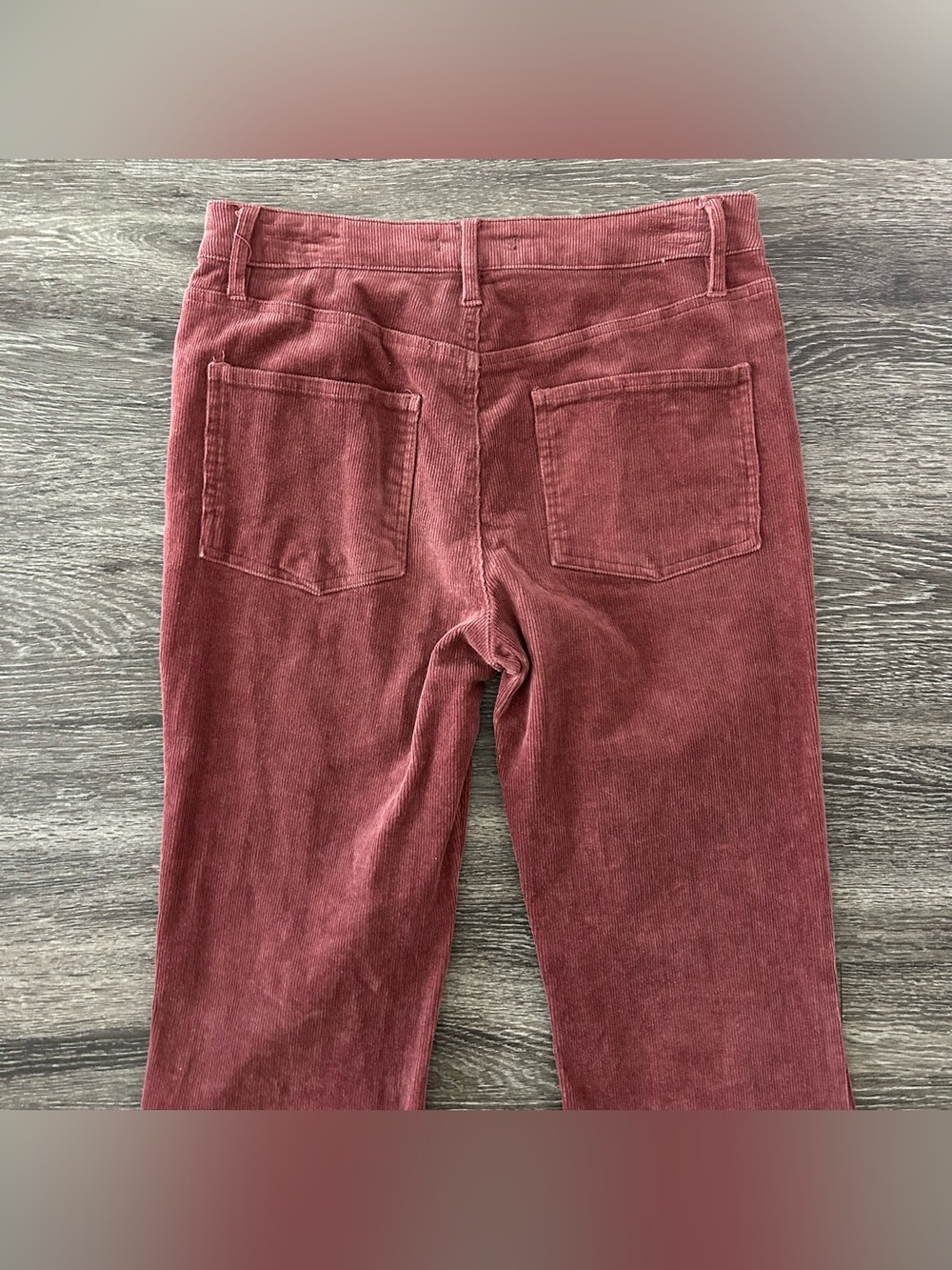 VTG Forever 21 Floral Embroidered Corduroy Flare Bell Bottom Pants Womens L Boho - Picture 5 of 11